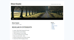 Desktop Screenshot of omerceylan.com